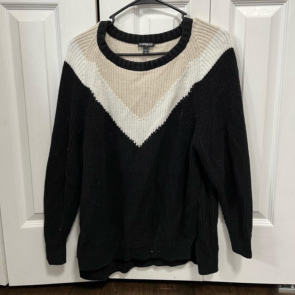 Express Oversized Knit Sweater - XS